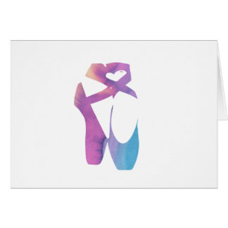 Releve 1 tofflor hälsningskort