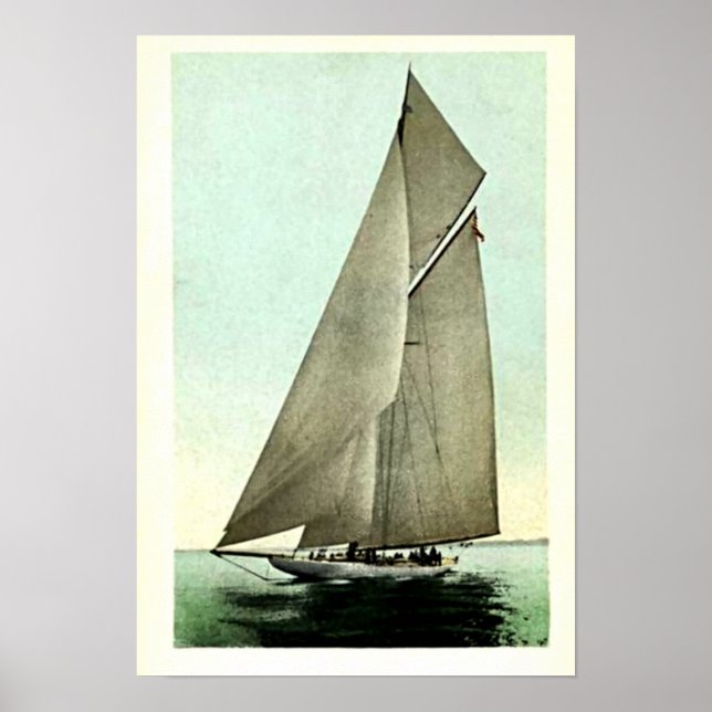 Reliance Yacht 1903 Amerikanska Kopp-vinnaren Poster (Framsidan)