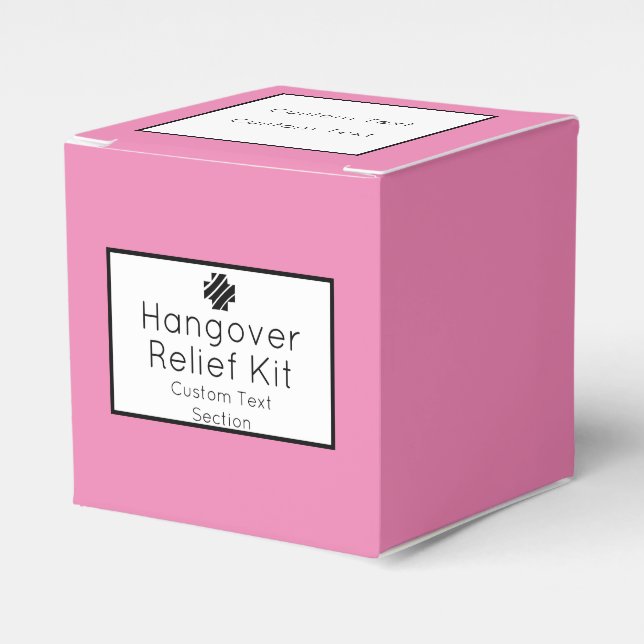 Relief Kit för Bright Rosa & Black Hangover Presentaskar (Framsidan Sidan)