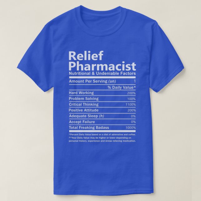 Relief Pharmaco Nutritional och Odiskutabelt Facto T Shirt (Design framsida)