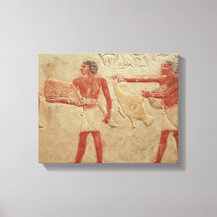 Relief som skildrar anställda canvastryck