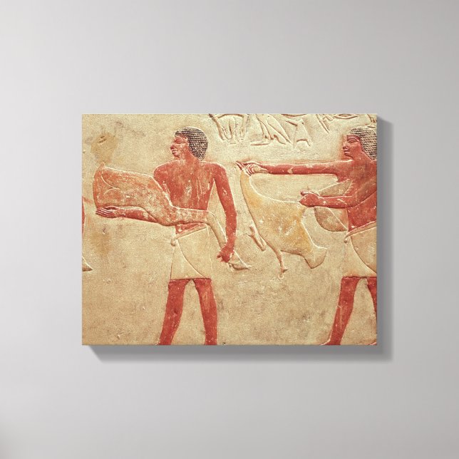 Relief som skildrar anställda canvastryck (Framsida)