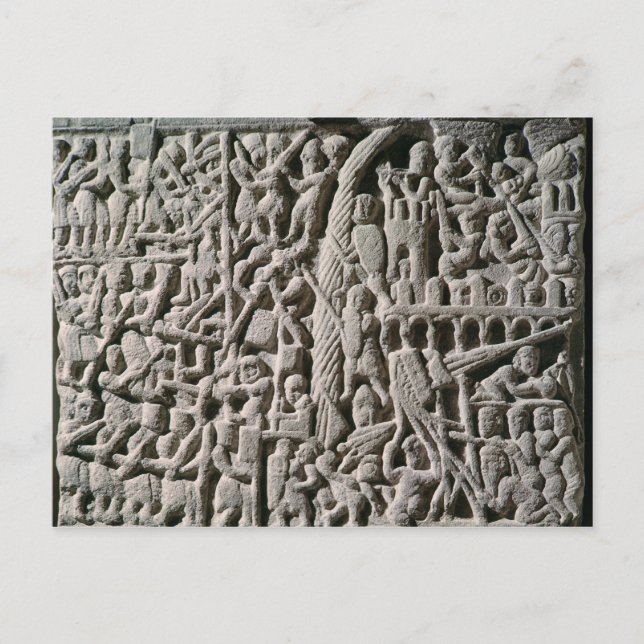 Relief som skildrar belägringen av Carcassonne Vykort (Framsida)