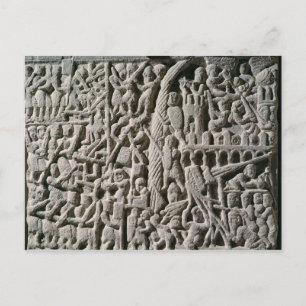 Relief som skildrar belägringen av Carcassonne Vykort