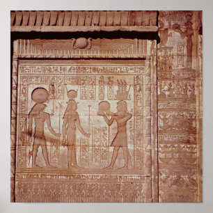 Relief som skildrar en farao poster