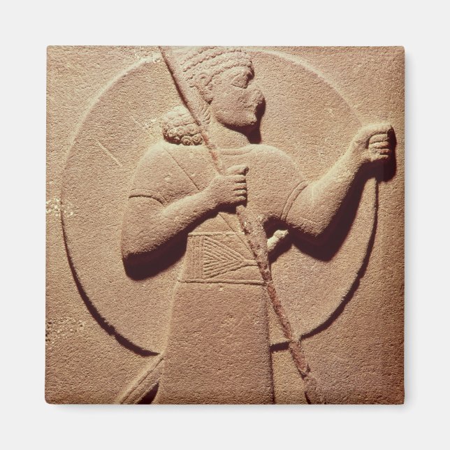 Relief som skildrar en Hittite-krigare Magnet (Framsidan)