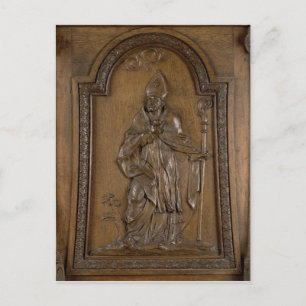Relief som skildrar St. Medard Bishop Vykort