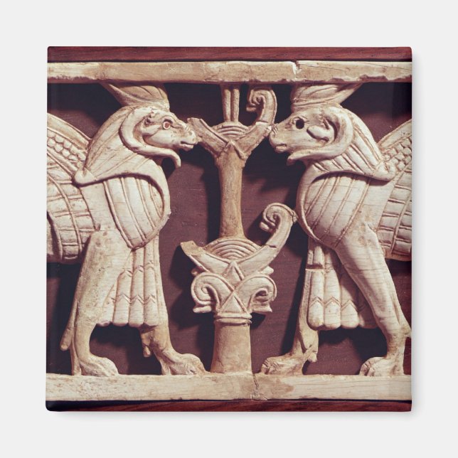 Relief som skildrar två galler, från Arslan Tash Magnet (Framsidan)