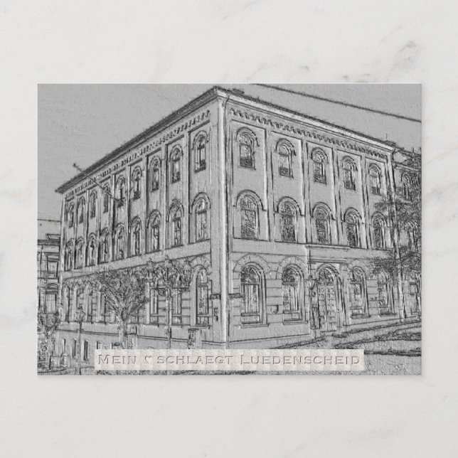 Reliefkarte ’Altes Rathaus’ von Lüdenscheid Vykort (Framsida)
