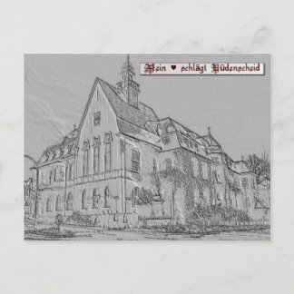 Reliefpostkarte von Lüdenscheid "Altes Amtshaus" Vykort