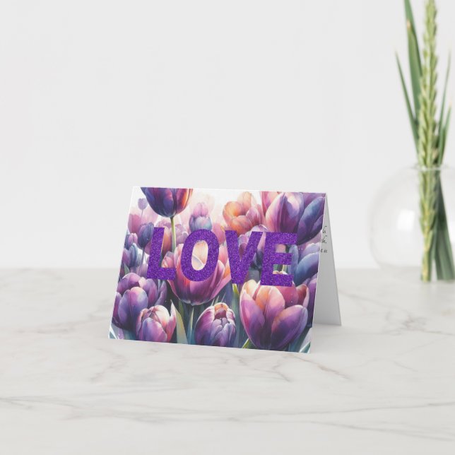 Relige Andlig Encouragement Bible Verse Kärlek Kort (Framsida)