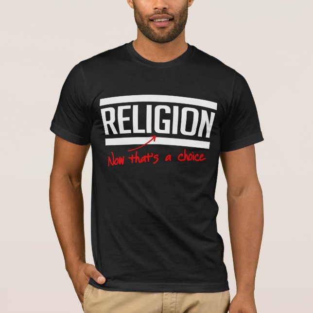 Religion är ett val tee (Framsida)