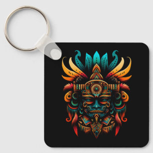 Religion Aztec Gud Tlaloc Mayan Mythology Gudom Me Nyckelring