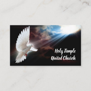 Religion Christian Dove Andlig Church Pising Visitkort