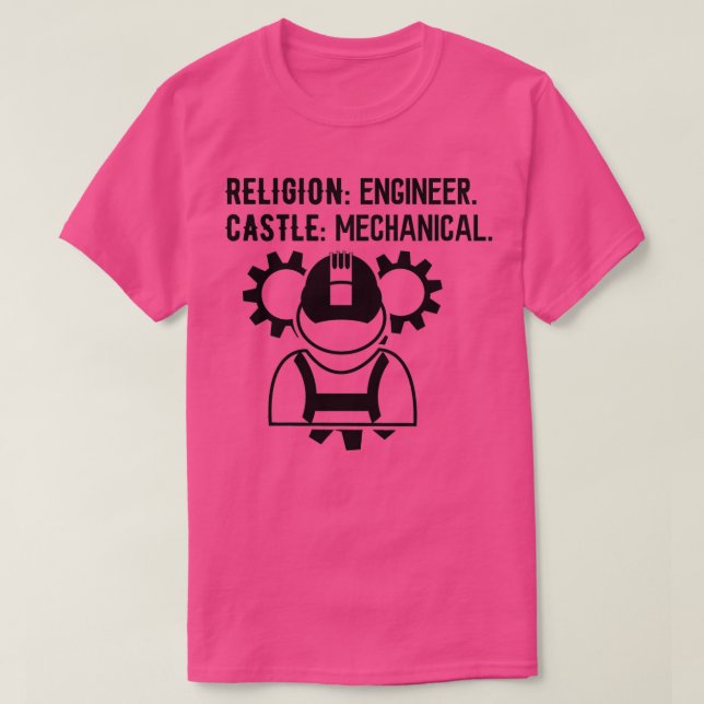 Religion Engineer T Shirt (Design framsida)