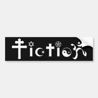 Religion = fiktion (svarten) bildekal