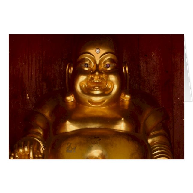 Religion för buddist för Buddha ~-Thailand tempel OBS Kort (Framsidan Horizontal)