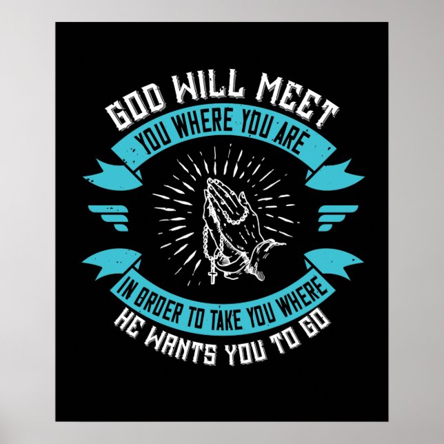 Religion - Gud är mest glorifierad i oss Poster (Framsidan)