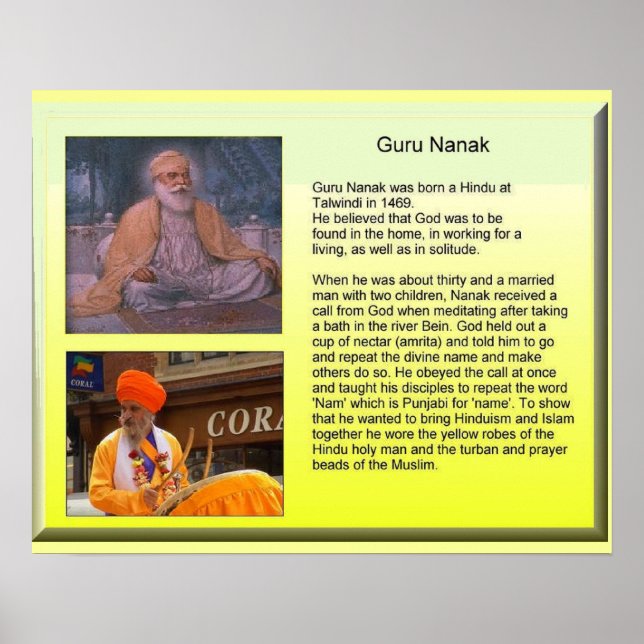 Religion, Guru Nanak Poster (Framsidan)