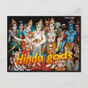 Religion, Hindu Gods. Vykort