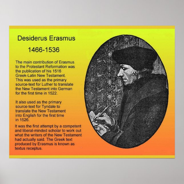 Religion, historia, Erasmus Poster (Framsidan)