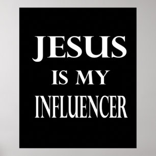 Religion - Jesus är min influencer Poster