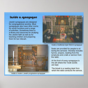 Religion, judendom, inom synagogan poster