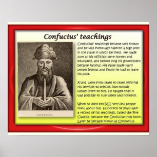 Religion, konfucianism, undervisning 1 poster