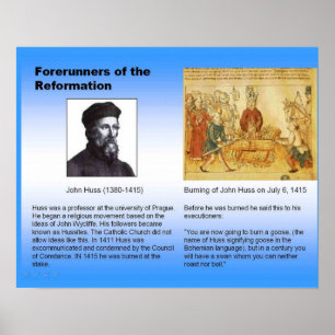 Religion, kristen reformation, "John Huss" Poster