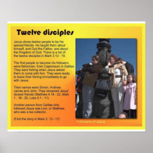 Religion kristendomen, Jesus tolv lärjungar Poster