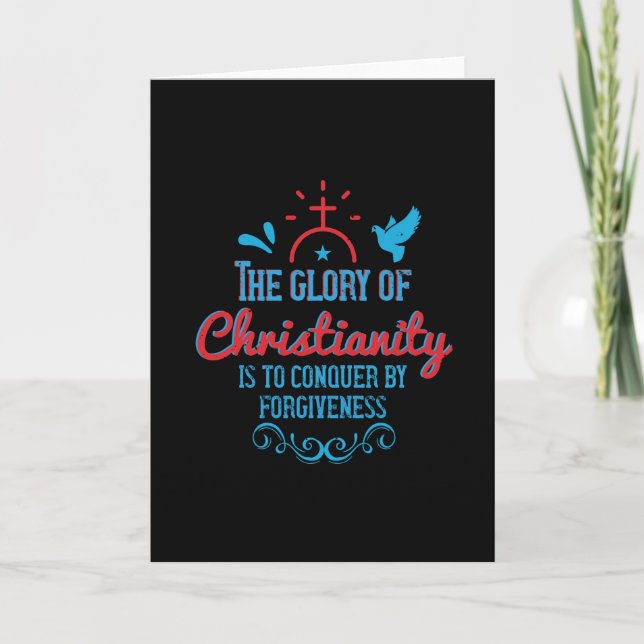 Religion - kristendomens ära är att erövra kort (Framsida)