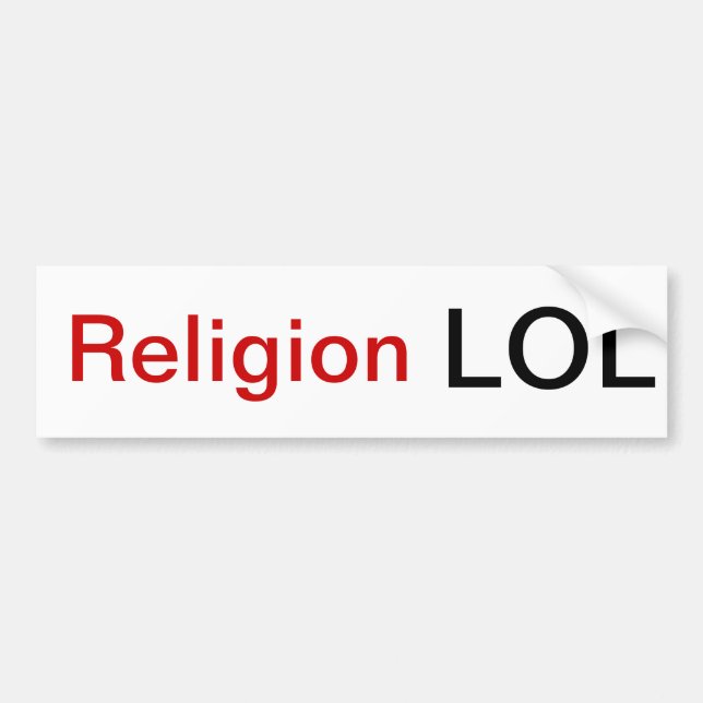 Religion LOL Bildekal (Framsidan)