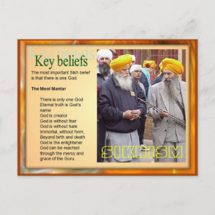 Religion, Nyckel Sikh tro Vykort