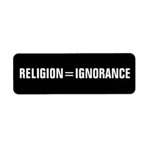religion = okunskap returadress etikett