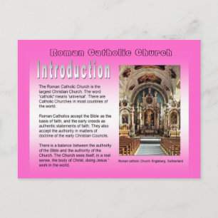 Religion, romersk-katolska kyrkan, inledning vykort