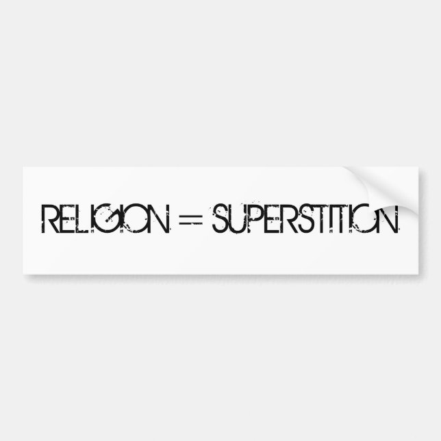 RELIGION = SUPERSTITION BILDEKAL (Framsidan)