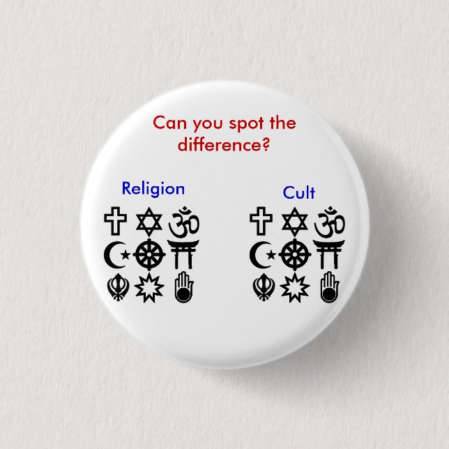 Religion vs kult knapp (Framsida)