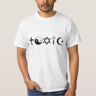 Religionen är den giftliga fritänkaren tee shirt