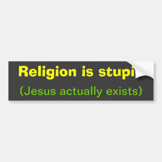 Religionen är dum bildekal