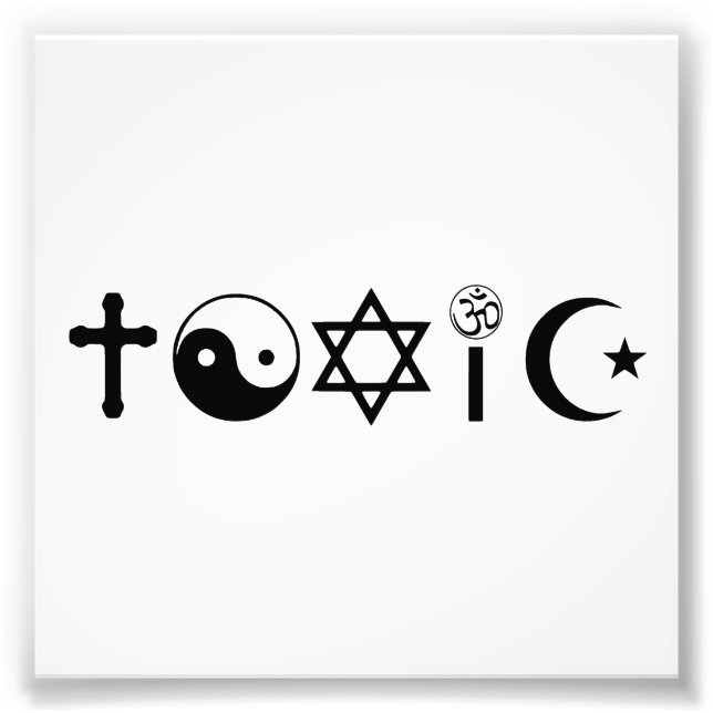 Religionen är giftig Freethinker Fototryck (Framsidan)