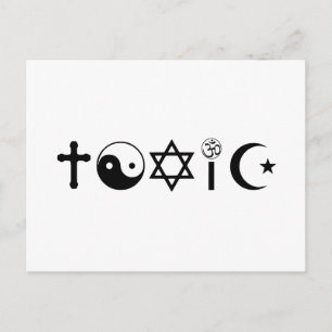 Religionen är giftig Freethinker Vykort