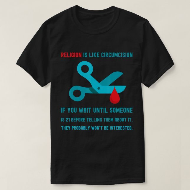 Religionen är som en cirkussion. T-Shirt (Design framsida)