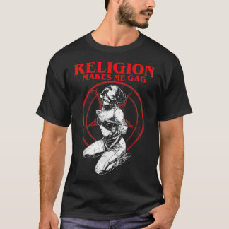 Religionen får mig att lägga munken nun t shirt