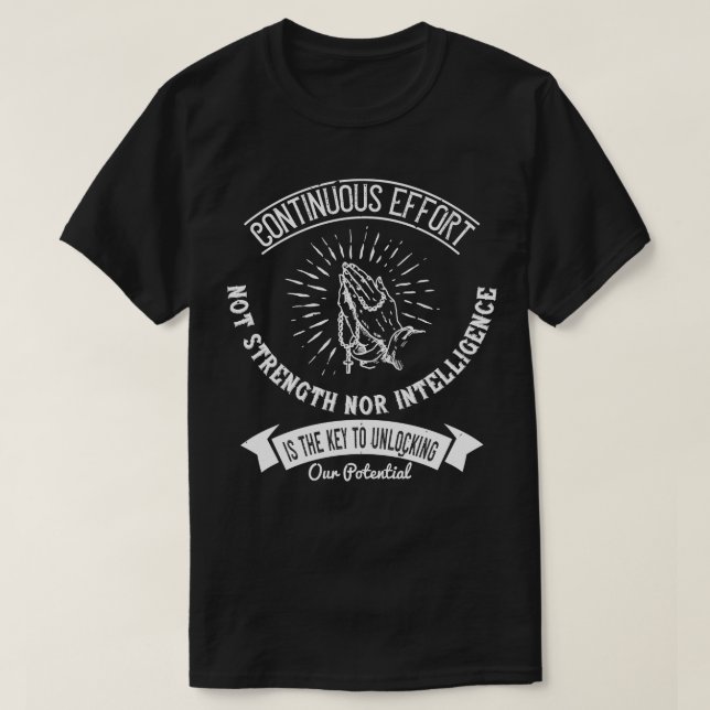 Religionen i Nyckel för att frigöra vår potential T Shirt (Design framsida)
