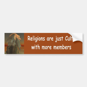 religioner är precis kulter bildekal