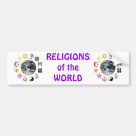 RELIGIONER av VÄRLDEN Bildekal