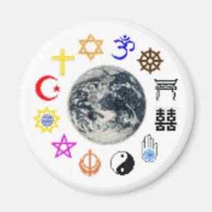 RELIGIONER av VÄRLDEN Magnet