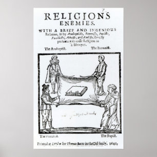 Religions fiender, 1641 poster