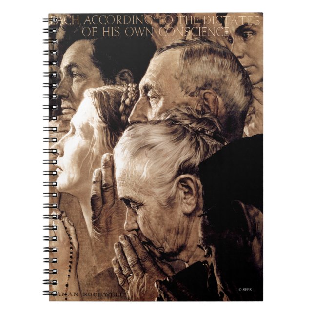 Religionsfrihet Anteckningsbok Med Spiral (Framsidan)