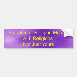 Religionsfrihet Bildekal